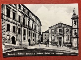 Cartolina - Recanati - Palazzo Leopardi E Piazzuola Sabato Del Villaggio - 1964 - Macerata
