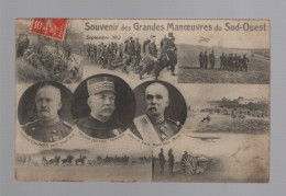 CPA - Militaria - Souvenir Des Grandes Manoeuvres Du Sud-Ouest - Septembre 1913 - Circulée - Maniobras