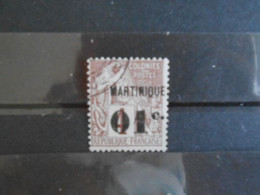 MARTINIQUE YT 8 - 01c. S.4c. - Used Stamps