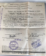 1942/contract Voor Levering Van Late Aardappelen / Zandvliet/ - 1939-45