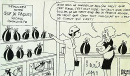 ► Coupure De Presse  Quotidien Le Figaro Jacques Faisant 1983  Oeuf Pâques Chocolat Socialo Communiste - Desde 1950