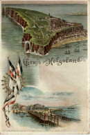 Gruss Aus Helgoland - Litho - Helgoland