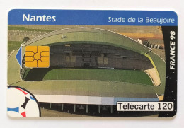 Télécarte France - France 98. Nantes Stade De La Beaujoire - Sin Clasificación