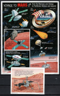 Palau 1996 Space, Mars Sheetlet + S/s MNH - Oceanië