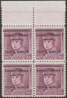 06/ Pof. 8; Corner 4-block - Unused Stamps