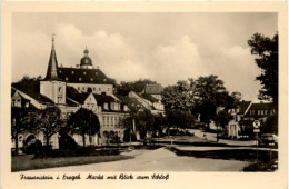 Frauenstein I. Erzgeb., Markt Mit Blick Zum Schloss - Frauenstein (Erzgeb.)