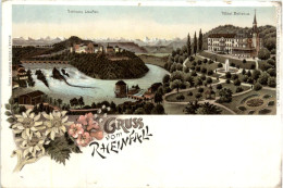 Schaffhausen - Gruss Vom Rheinfall - Litho - Neuhausen Am Rheinfall