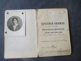 POLOGNE POLSKA  REGISTRE FACULTE DE DROIT COURS SUPERIEUR POUR FEMME DE VARSOVIE 1915 - Ohne Zuordnung