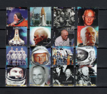 Palau 1998 Space, John Glenn Set Of 16 Stamps MNH - Oceanië