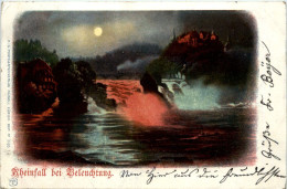 Schaffhausen - Rheinfall Mit Beleuchtung - Neuhausen Am Rheinfall