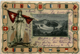 Schaffhausen - Rheinfall - Litho - Neuhausen Am Rheinfall