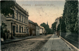 Pinneberg - Bahnhofstrasse Mit Post - Feldpost Reserve Lazarett Altona - Pinneberg