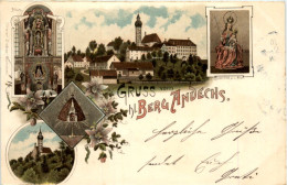 Gruss Vom Heiligen Berg Andechs - Litho - Starnberg