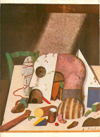 Art - Peinture - Karl Korab - Tisch Mit Helmkopf  1973 - CPM - Voir Scans Recto-Verso - Malerei & Gemälde