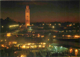 Maroc - Marrakech - Place Djemaâ El Fna De Nuit - CPM - Carte Neuve - Voir Scans Recto-Verso - Marrakech