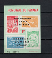 Panama 1963 Space, Visit Of Glenn, Schirra, Shepard And Cooper In Panama S/s With Overprint MNH -scarce- - North  America