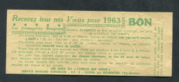 Jeton-papier De Nécessité Bon-prime 1963 - Caprice Des Dieux - Fromageries Bongrain à Illoud Par Bourmont (Haute-Marne) - Notgeld