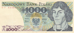 POLOGNE BILLET DE 1000 - Pologne