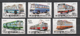 Corée Du Nord - 1992 : Yv 2259-64 Autocar - Corea Del Norte