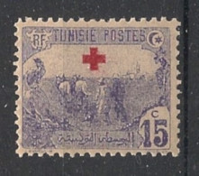 TUNISIE - 1915-16 - N°YT. 49 - Croix Rouge 15c Violet - Neuf Luxe** / MNH / Postfrisch - Ongebruikt