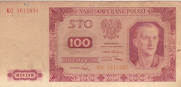 POLOGNE BILLET DE 100  1948 - Polonia