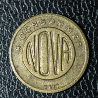 Jeton De Nécessité Paris - Jeu De Comptoir De Bistrot Parisien "50c à Consommer / NOVA - Katz" - Monedas / De Necesidad