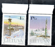 LITHUANIA LITUANIA LIETUVA 2000 CHRISTMAS NATALE NOEL WEIHNACHTEN NAVIDAD COMPLETE SET SERIE COMPLETA MNH - Litouwen