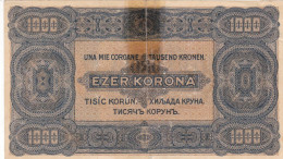 HONGRIE BILLET DE 1000 1923 - Hungría