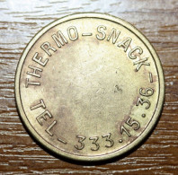 Jeton De Nécessité - Société "Thermo-Snack - TEL - 333.15.36" Trade Token - Monetary / Of Necessity