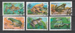 NORTH KOREA, 1992 (Frogs And Toads). Complete Set. Mi ## 3340-3345. - Korea, North