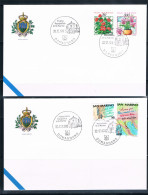 SAN MARINO 1992: Domagnano, Annullo Posta Aerea Ed Ordinario. - Airmail