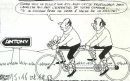 ► Coupure De Presse  Quotidien Le Figaro Jacques Faisant 1982 Vélo Tandem Antony RTL  Mitterrand Marchais - 1950 - Nu