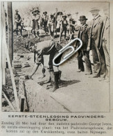 NIJMEGEN 1916 /PADVINDER GEORGE IVENS EERSTE STEENLEGGING PADVINDERSGEBOUW  OP DE KWAKKENBERG EVEN BUITEN NIJMEGEN - Ohne Zuordnung