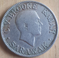 SARAWAK 10 CENT 1920H - CHARLES V. BROOKE - KM 16- LOW MINTAGE - Altri – Asia