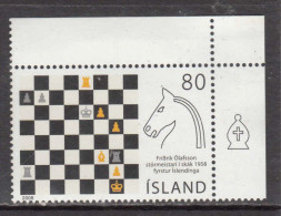 2008 Iceland Chess Echecs Complete Set Of 1 MNH - Nuevos