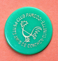 Jeton Publicitaire 1950 "10 Pam's / Club Pamcoq / Conchon Quinette" Sainte Florine / Thiers / Clermont-Ferrand - Coq - Notgeld