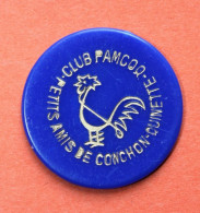 Jeton Publicitaire 1950 "20 Pam's / Club Pamcoq / Conchon Quinette" Sainte Florine / Thiers / Clermont-Ferrand - Coq - Monetari / Di Necessità