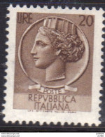 1968 - ITALIA REPUBBLICA - SIRACUSANA - LIRE  20  - SINGOLO - NUOVO - 1961-70: Ungebraucht