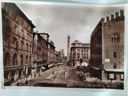 Bologna, Via Rizzoli, Alte Autos, Geschäfte, 1935 - Bologna