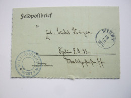 1916, Interniertenbrief Der " SMS Albatross“ In Schweden, Geschr. In Tofta , Stempel  VISBY, Mit Seltener Militär Zensur - Feldpost (portvrij)