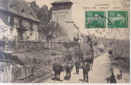 Carlat L'eglise  Carte Postale Animee 1912 - Carlat