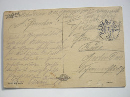 1917, Interniertenkarte Der " SMS Albatross“ In Schweden, Mit Stempel : HAPARANDA ,nach Deutschland - Feldpost (postage Free)