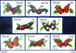 Definitiva. Fauna. Farfalle 1991. - St.Kitts Und Nevis ( 1983-...)