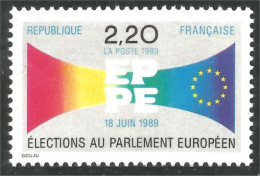 355 France Yv 2572 Élections Parlement Européen Drapeau Flag MNH ** Neuf SC (2572-1b) - Francobolli