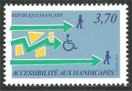 355 France Yv 2536 Accessibilité Handicapés Handicapped Crippled MNH ** Neuf SC (2536-1b) - Handicap