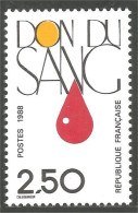355 France Yv 2528 Don Sang Blood Giving MNH ** Neuf SC (2528-1b) - Medicina
