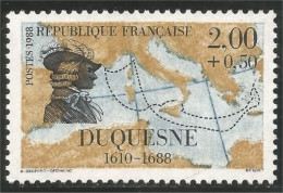 355 France Yv 2517 Duquesne Voyages Carte Méditerranée Map MNH ** Neuf SC (2517-1) - Schiffe