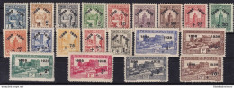 1938 TUNISIA/TUNISIE - Yvert N° 185/204  20 Valori  MLH/* - Autres & Non Classés