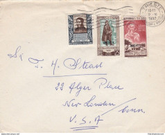 1953 TRIESTE A - Affrancatura Multipla Su Lettera Per Lestero - Sonstige & Ohne Zuordnung