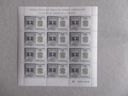 ANDORRE ESPAGNOL  1982  P155  * *   TIMBRE SUR TIMBRE FEUILLET DE 12 - Ungebraucht